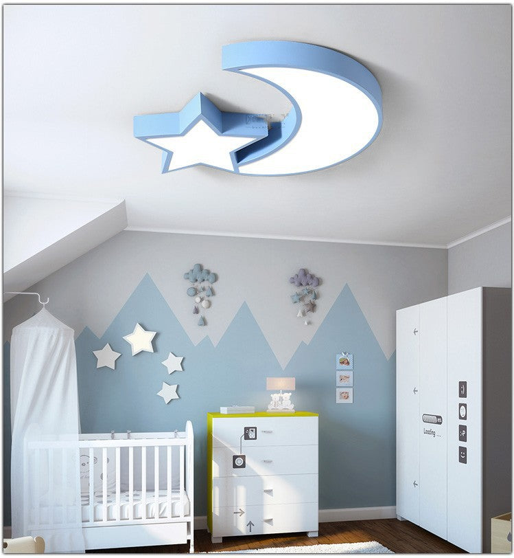 Macaron Children's Room Lighting Creative Boys and Girls Colorful Star Cloud Ceiling Light Kindergarten Bedroom Lamp