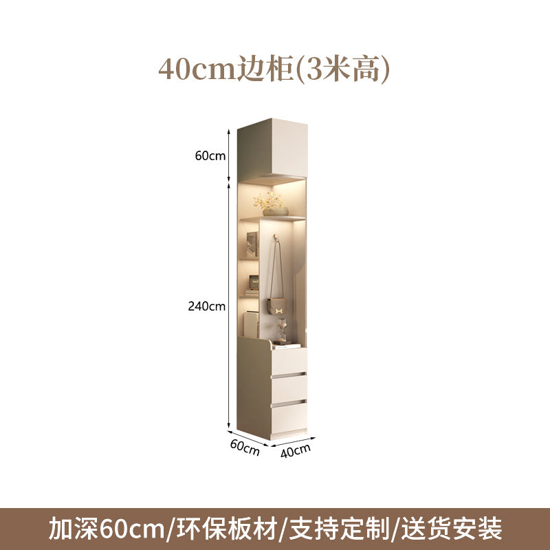 Raise the door to the ceiling2.5-3Large Wardrobe for Home Bedroom, Large Capacity Hanging Clothes Area, Multi-Section Large Closet