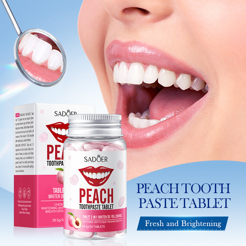 All-English Solid Toothpaste Series SADOER Sakura Whitening Anti-Yellowing Teeth Cleaning Toothpaste  Wholesale