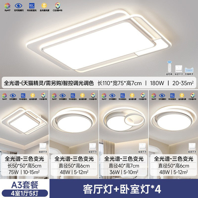 Full Spectrum Living Room Main Light Elegant2025New Eye Protection Ceiling Light Modern Simple Zhongshan Lighting Package Set