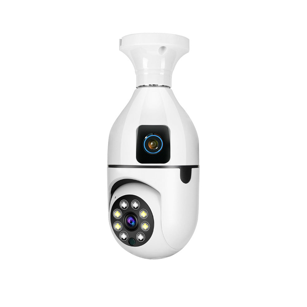 V380pro Binocular Wireless Bulb Camera WIFI Panoramic Pan-Tilt Home Indoor Light Head Night Vision