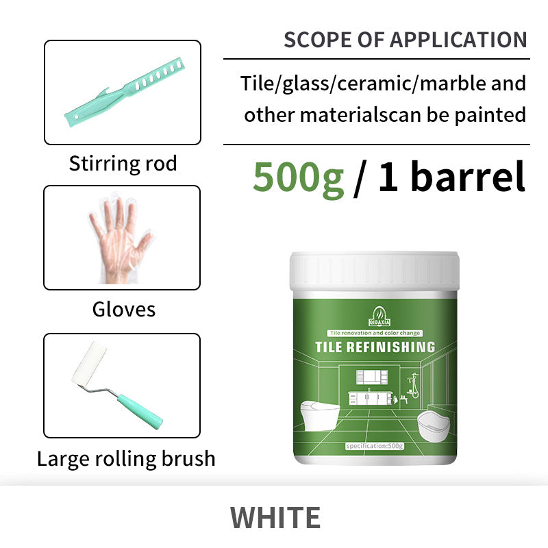 Xiyin Water-Based Tile Paint Bathroom Floor Tile Renovation Paint Special Paint Wear-Resistant Glass Color-Changing Paint Tile Paint