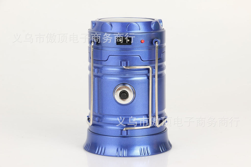 New Solar Camping Light Multifunctional Tent Light LED Household Lighting Emergency Light Retractable Flashlight Wholesale