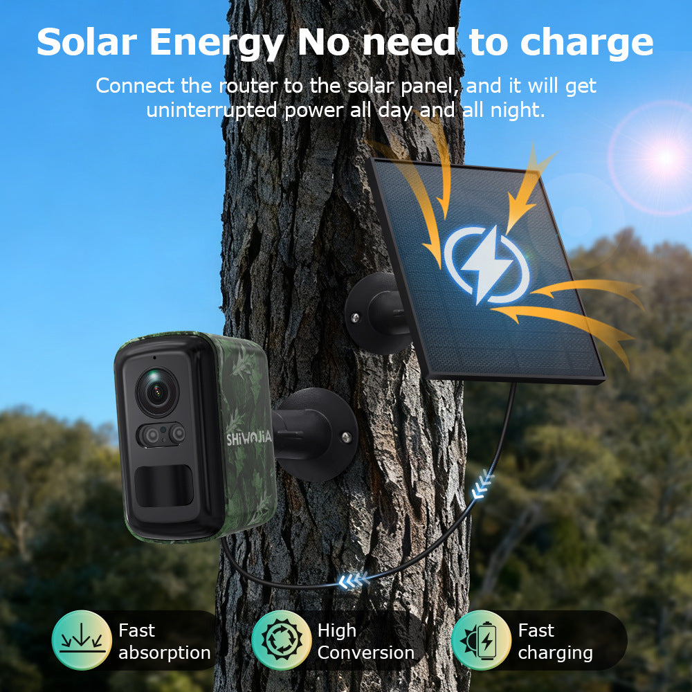 New camouflage low-power battery camera wireless full-color night vision outdoor HD4G Surveillance Camera