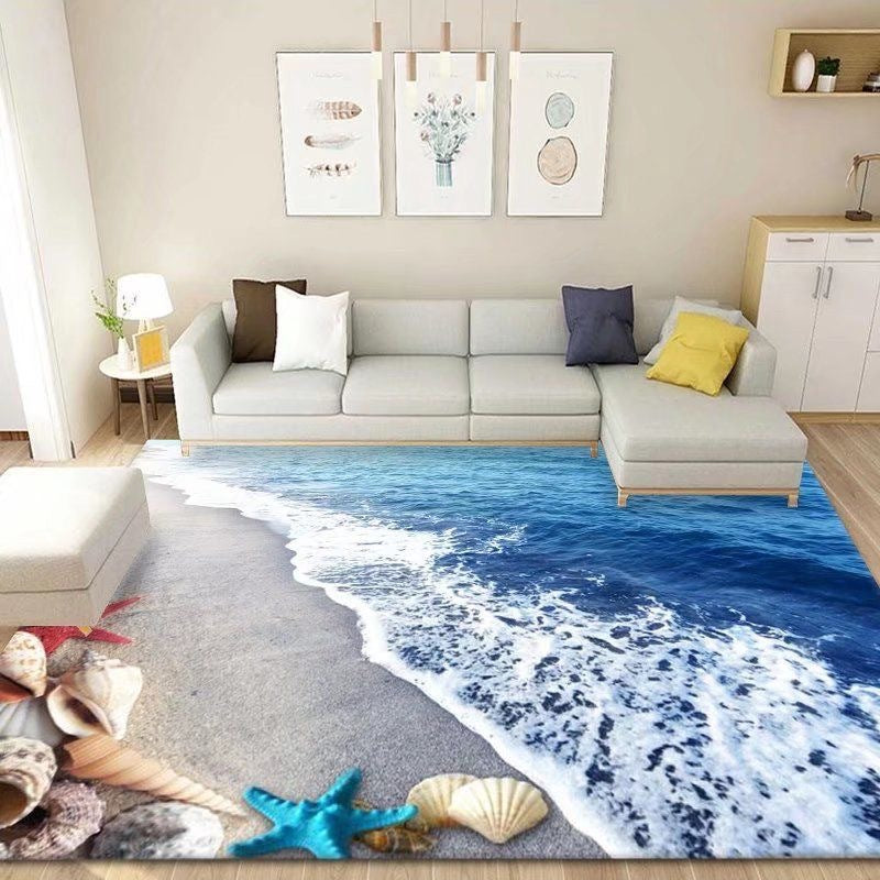 Living Room Carpet Stain-Resistant Easy to Clean Sofa Coffee Table Rug Home Insulation Silent Simple Style Non-Slip Crystal Velvet Carpet