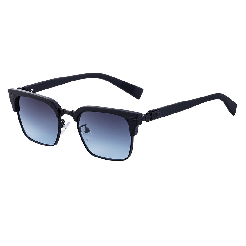New Retro Square Frame Sunglasses Unisex Eyebrow Frame UV Protection Sunglasses Double Bridge Glasses shades