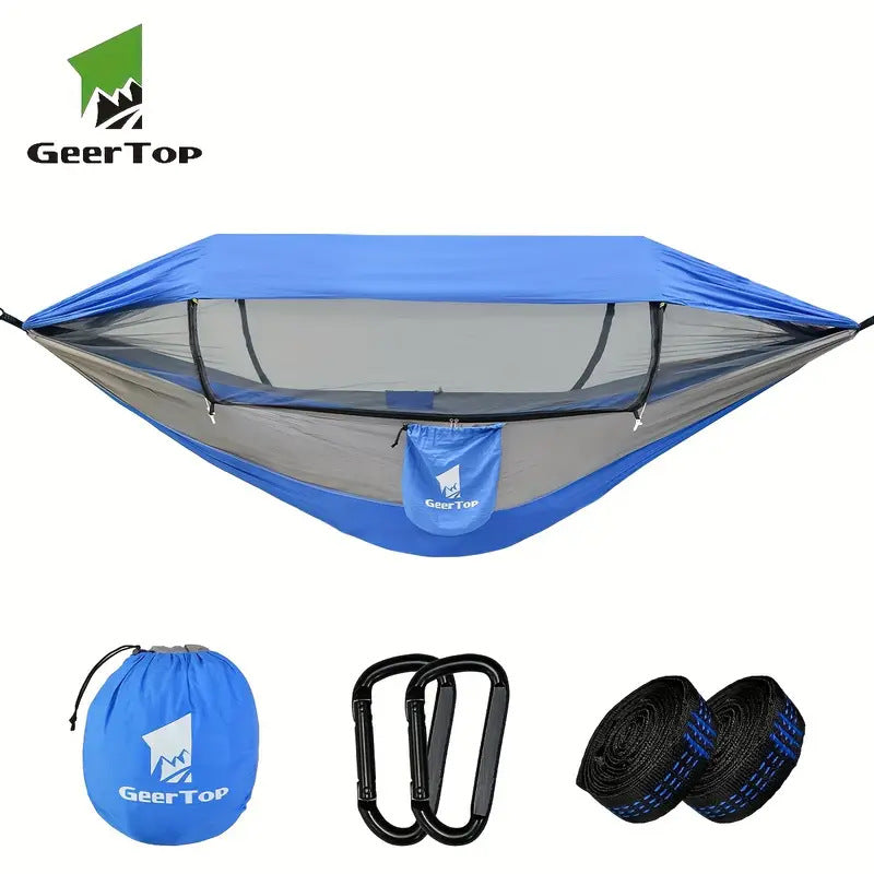 290*140Nylon Hammock Outdoor Supplies Anti-Rollover Swing Mosquito Net Hammock Ultralight Camping Sun Protection Sunshade Canopy
