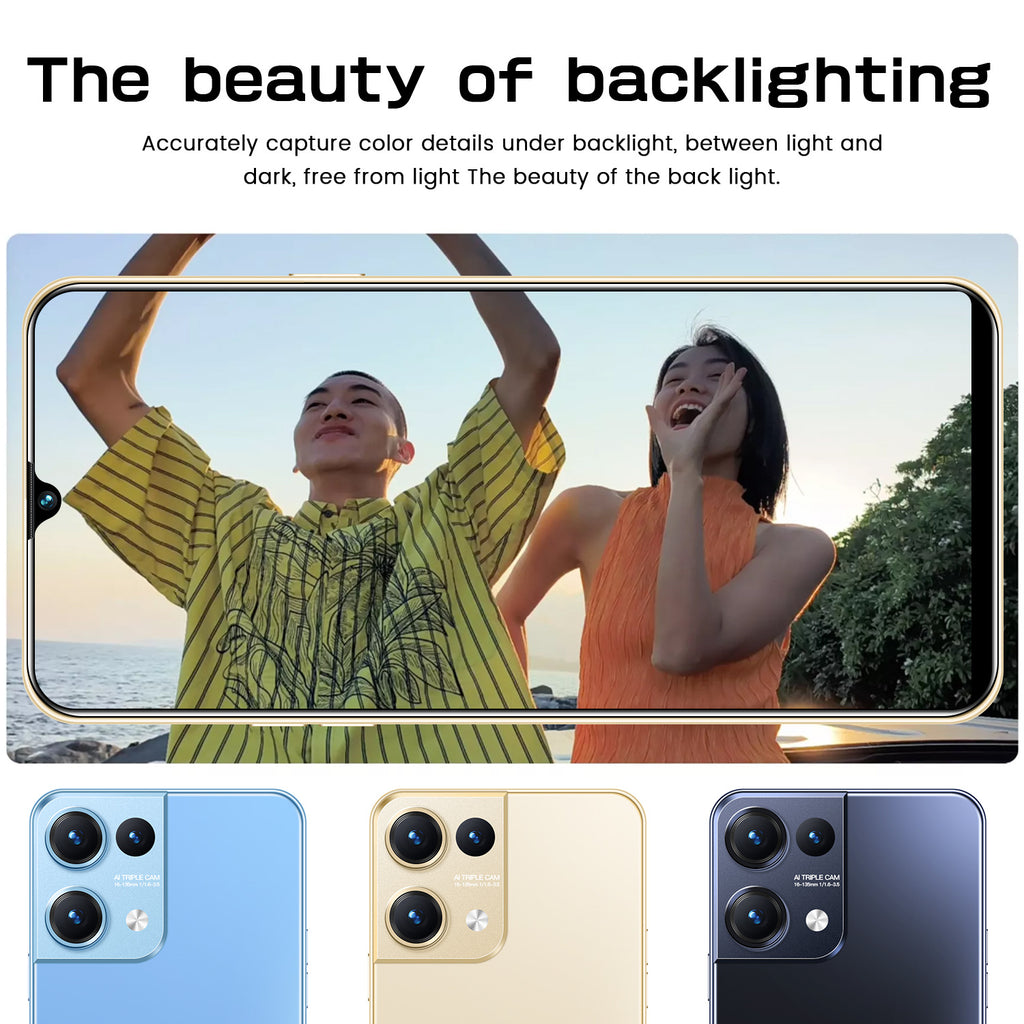 Reno9 Pro Mobile Phone7.3Inch high-definition large-screen Android smartphone factory price wholesale(Popular)