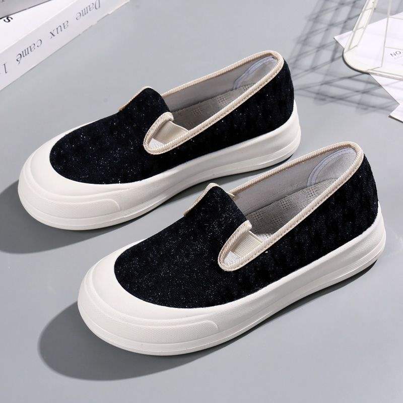 Lightweight Canvas Shoes for Women Casual Shoes2025Spring and summer breathable lace fisherman shoes versatile ultra-soft slip-on