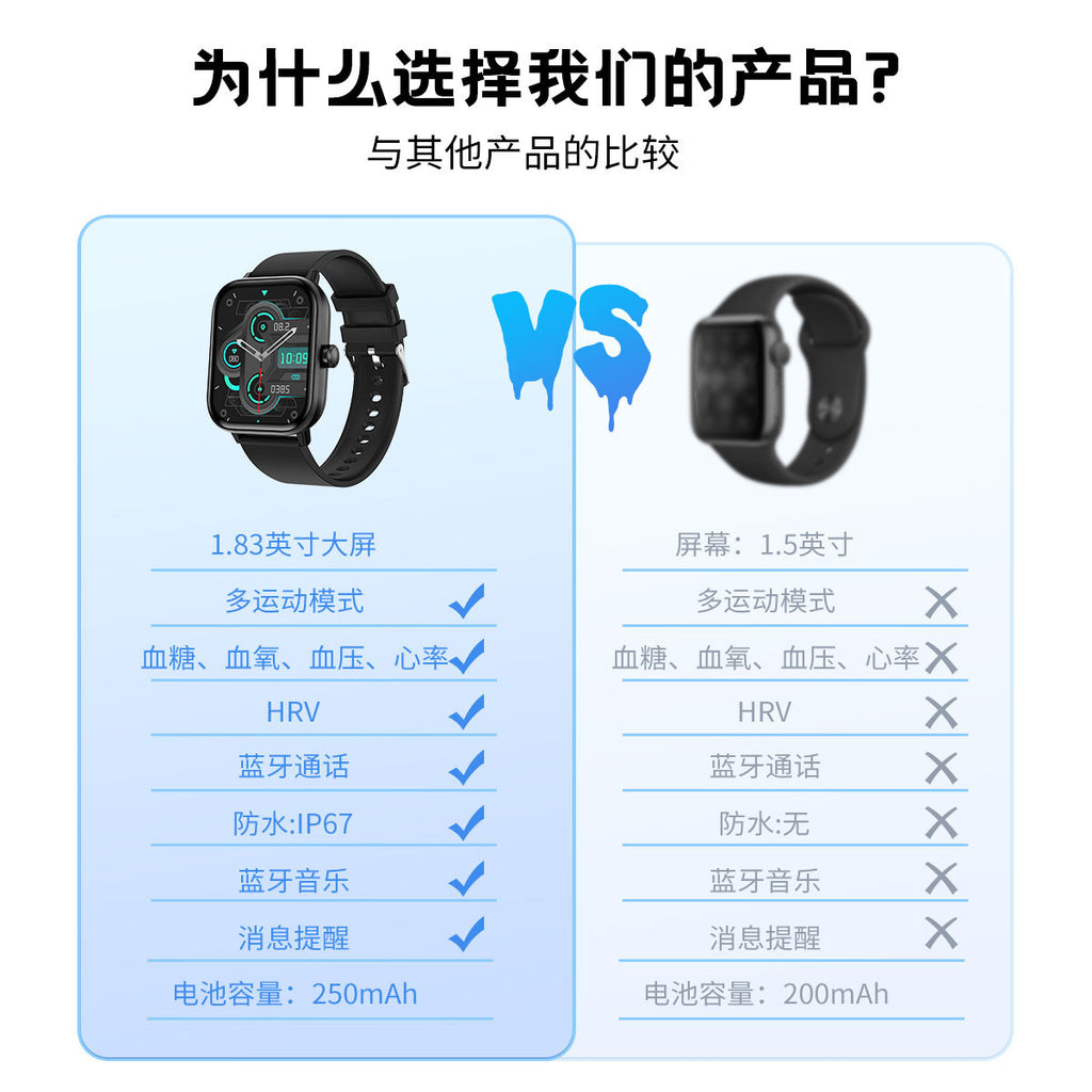 Smart Watch Blood Sugar Bluetooth Call Body Temperature Heart Rate Blood Pressure Blood Oxygen Sleep Measurement G42Smart Watch