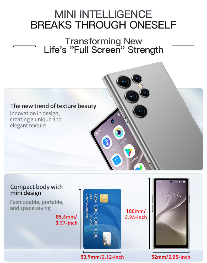 Mobile Phone S25 Pro Mini Android Smartphone4.0Small Screen3G Wholesale Smart Phones