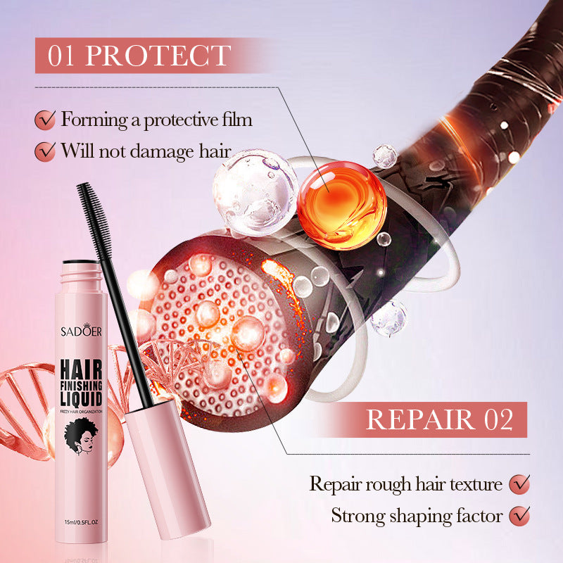 Fine Hair Finishing Spray15ml SADOER Styling Hair Messy Look Hair Wax Cross-Border Wholesale