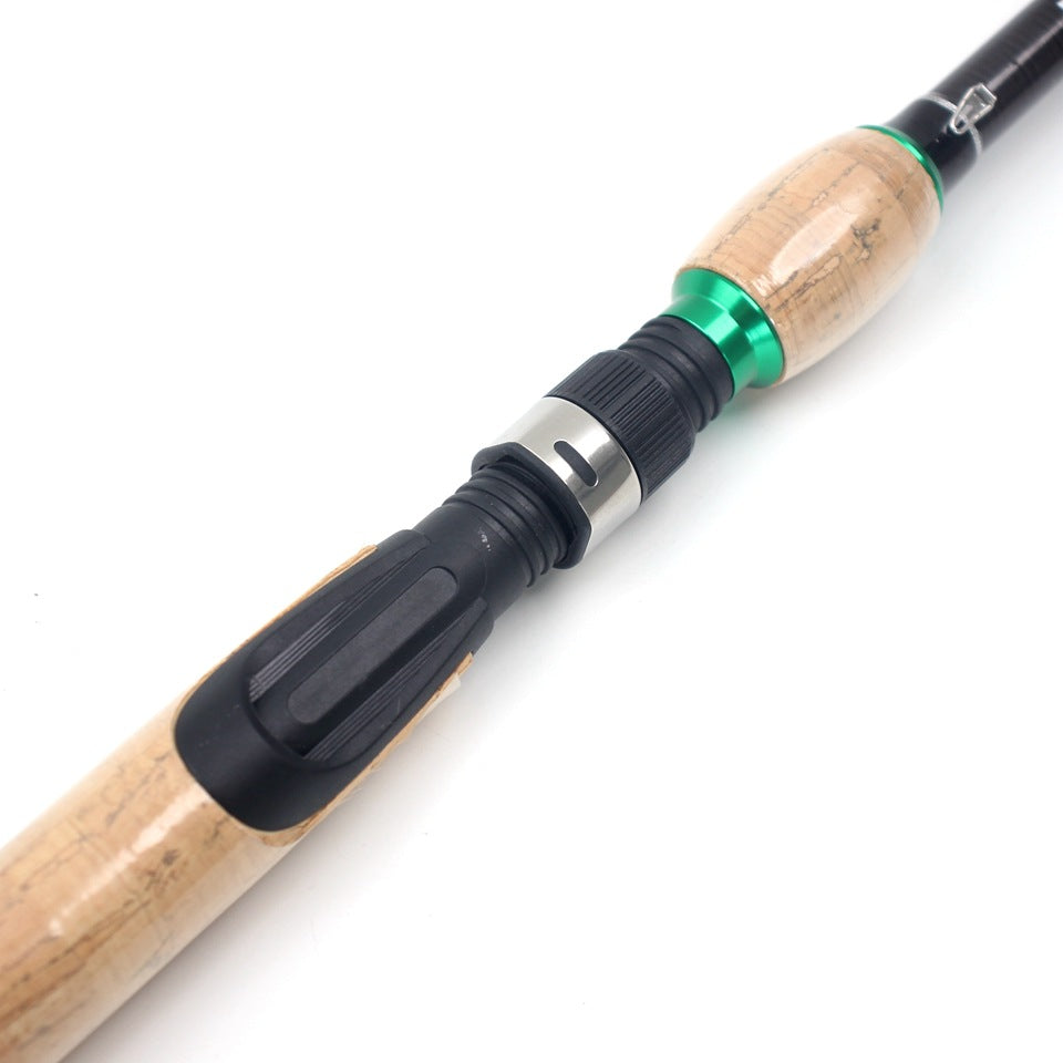 Carbon Fiber Telescopic Lure Rod with Extended Cork Handle, Ultra-Hard European and American Style Popular Bass and Snakehead Fishing Rod