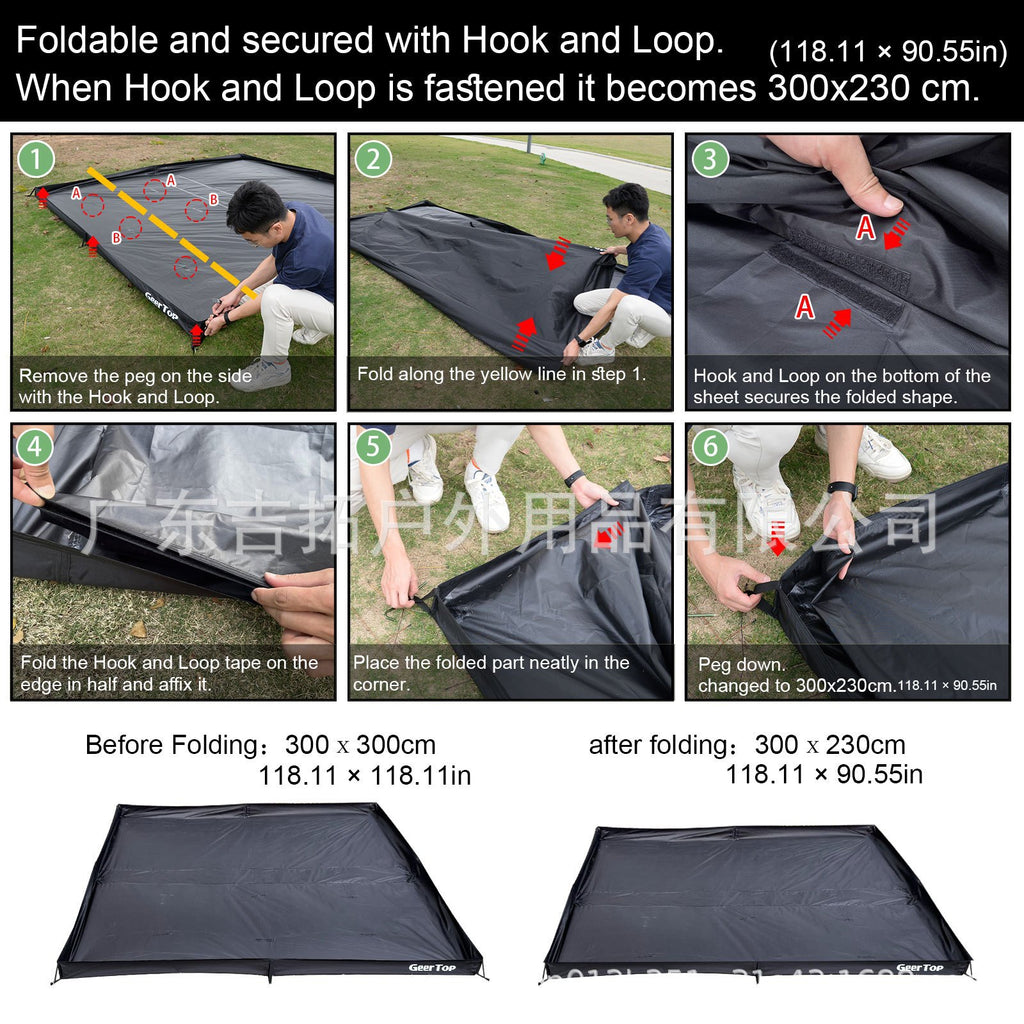 New Bathtub Style Ground Cloth Moisture-Proof Mat Beach Pressed Waterproof Ground Mat Picnic Outdoor Wall-Raising Ground Mat Oxford Cloth