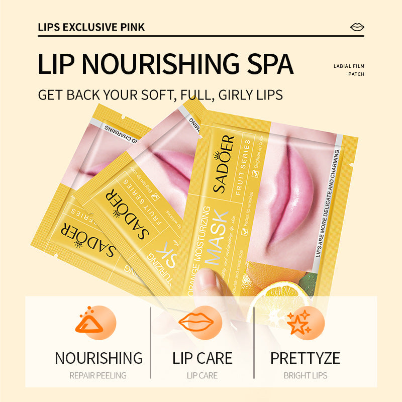 Orange Moisturizing Lip Mask SADOER Moisturizing lips anti-chapped lip mask cross-border foreign trade wholesale