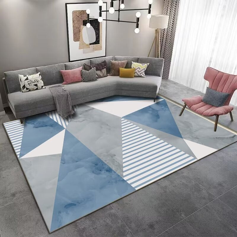 High-End Living Room Sofa Coffee Table Rug Light Luxury New Chinese Style Nordic Simple Modern Abstract Bedroom Full Carpet