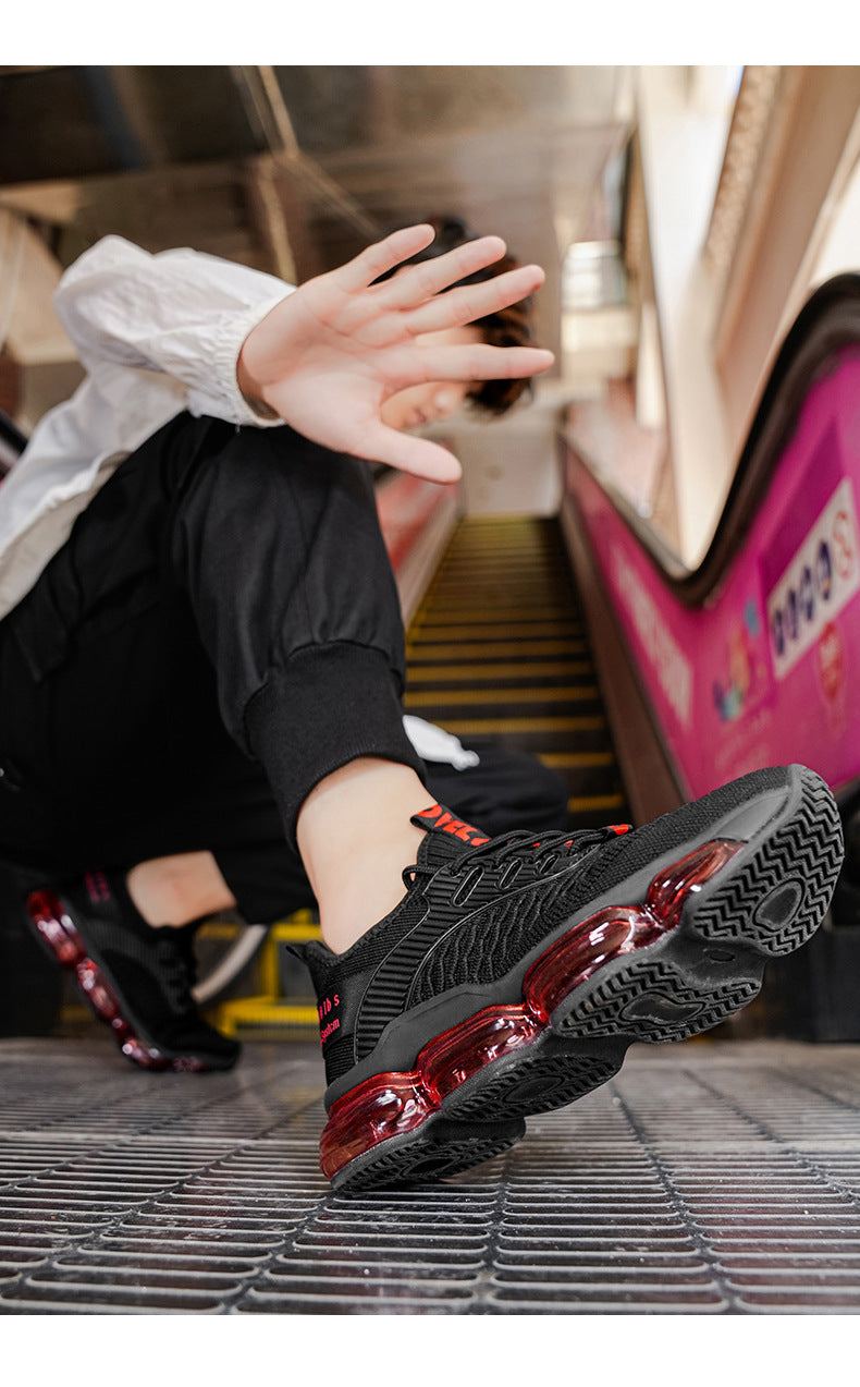 Men's Shoes New Large Size Breathable Mesh Shoes Men's Trendy Casual Versatile Thick-Soled Sneakers Fashion Dad Shoes