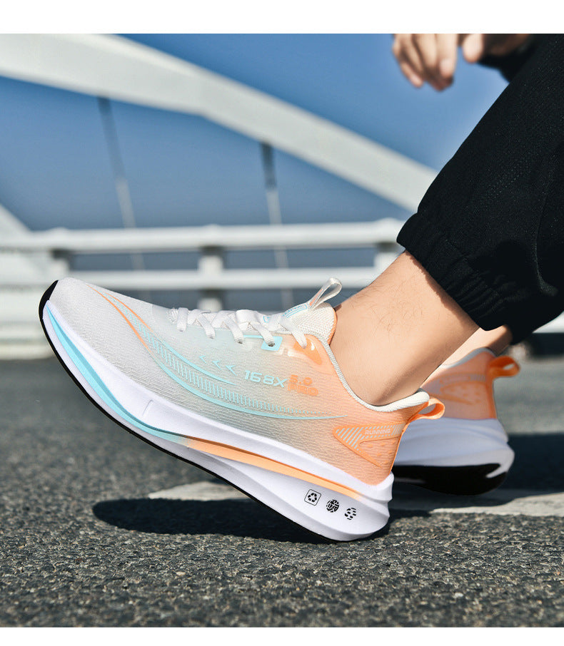 2025Large Size Marathon Running Shoes for Men and Women, Outdoor Aerobic Running, Lightweight and Breathable, Student Physical Test Running Shoes