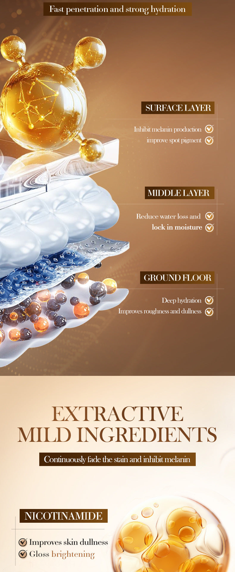 Hyaluronic Acid Hydrating Moisturizing Serum SADOER Skin rejuvenation and moisturizing essence liquid cross-border wholesale