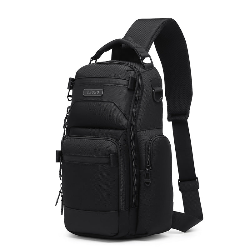 Trendy Men's Chest Bag Crossbody Bag Lightweight Multifunctional Waterproof Travel Portable Sling Bag Casual Men's Bag High-end Feel