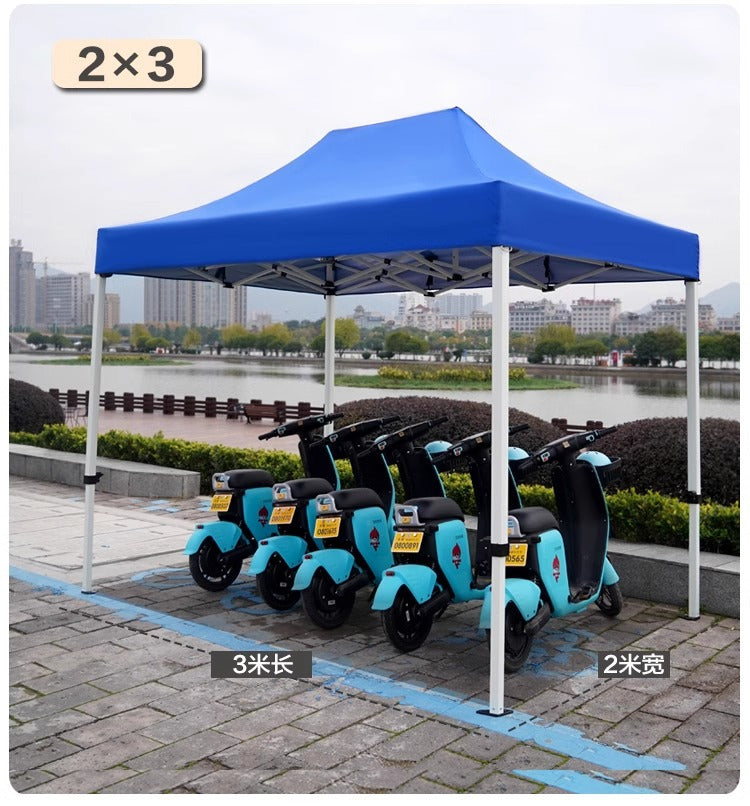 Sunshade Umbrella Sun Protection Stall Tent Large Outdoor Folding Large Umbrella Commercial Square Rain Shelter Courtyard