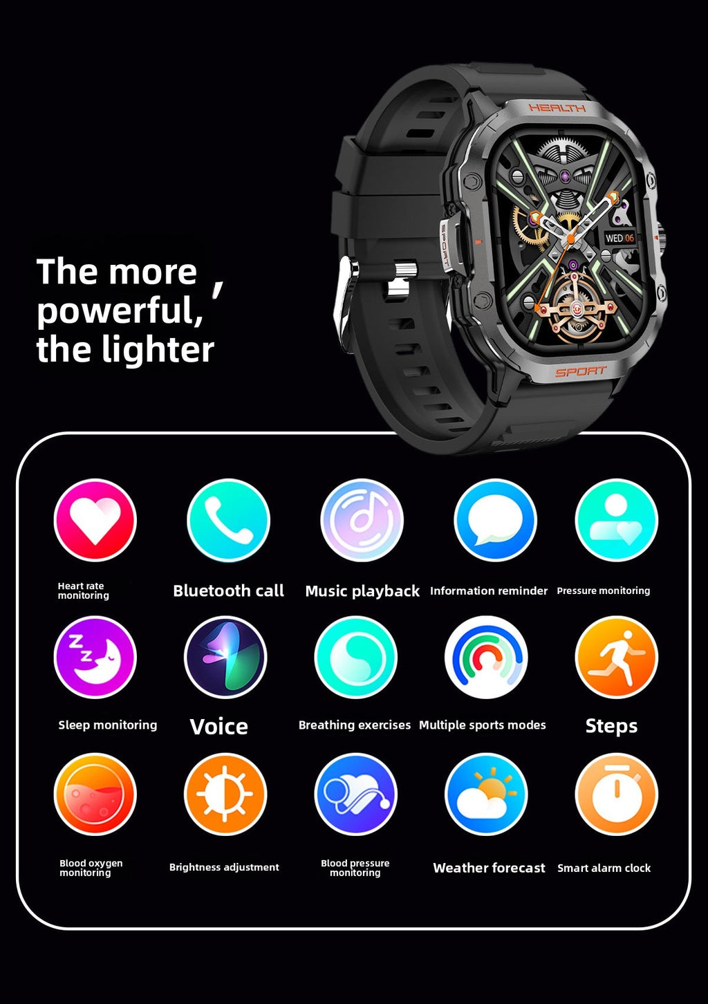 New HK24Smart watch multi-dial switching rotary button NFC Payment amled Large Screen Factory
