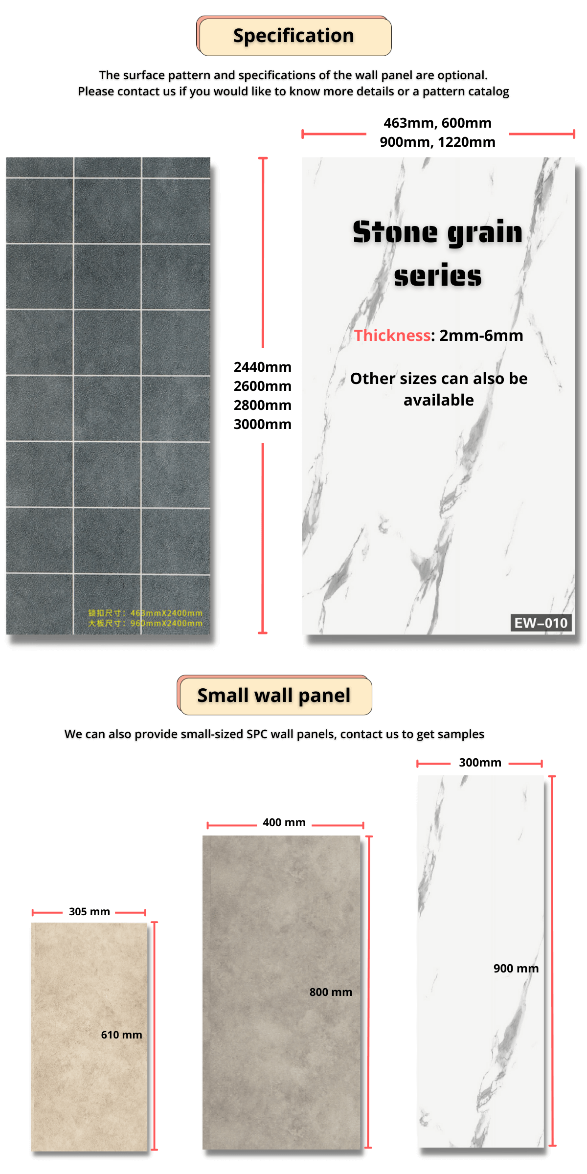 Waterproof Modern Bathroom Self Adhesive Peel and Stick Rectangle Spc Wall Tile