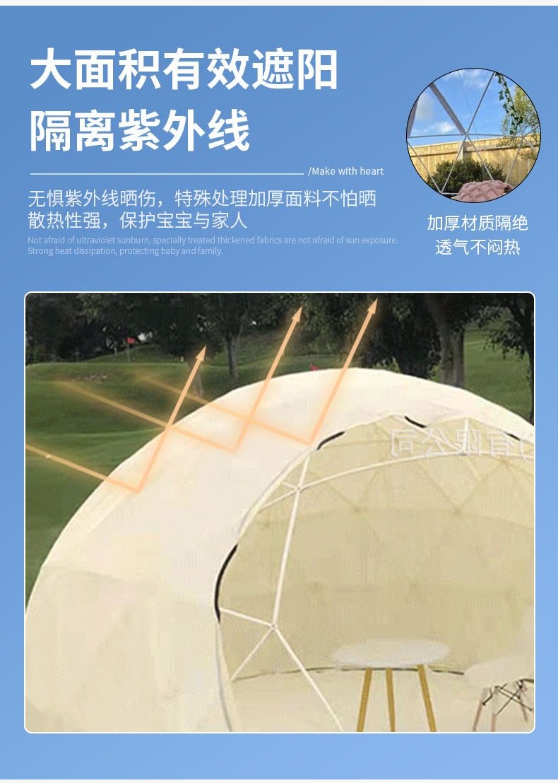 Outdoor Influencer PC Spherical Tent Hotel Dome Homestay Luxury Round Terrace Bubble House Starry Sky Transparent Tent