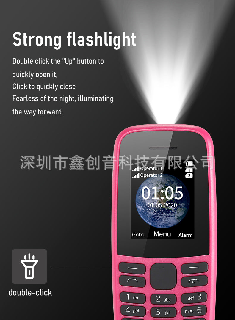 105straight button phone  foreign trade mobile phone 2G Afri