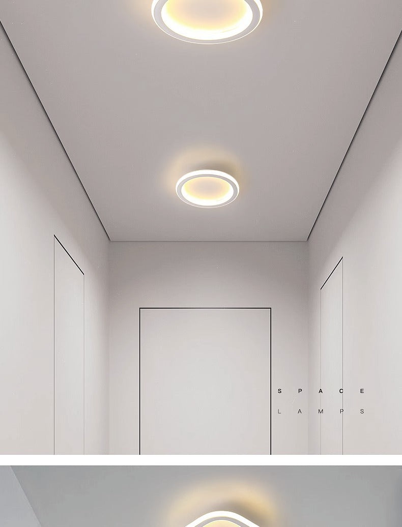 Entryway Hallway Light Modern Minimalist Corridor Balcony Ceiling Light Creative Minimalist Square Round Cloakroom Light
