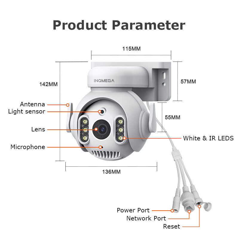 Factory Private Model Graffiti Camera 500Wan HD Full Color Night Vision Surveillance Camera 5MP Outdoor surveillance