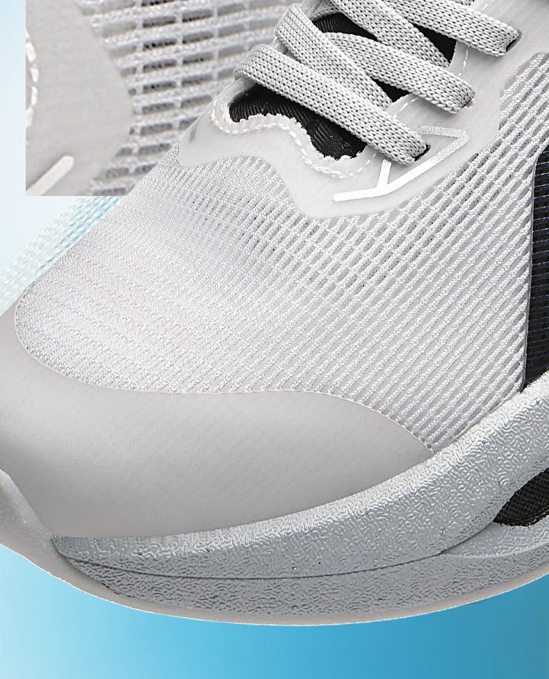 Autumn and Winter New Style Wind Chasing por Double Mesh Real Explosive Carbon Plate Rebound Cushioning Running Shoes Student Racing Training Sports Shoes