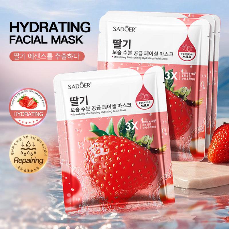 Full English Fruit Moisturizing Hydrating Face Mask SADOER Moisturizing, rejuvenating, and brightening face mask  wholesale l