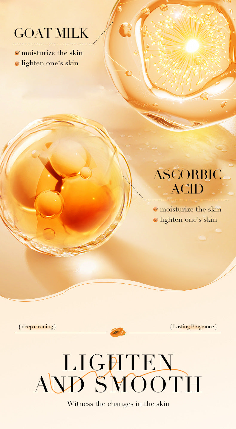 Papaya Body Wash480gBIOAOUA Vitamin C Cleansing and Moisturizing Body Wash Cross-Border Wholesale