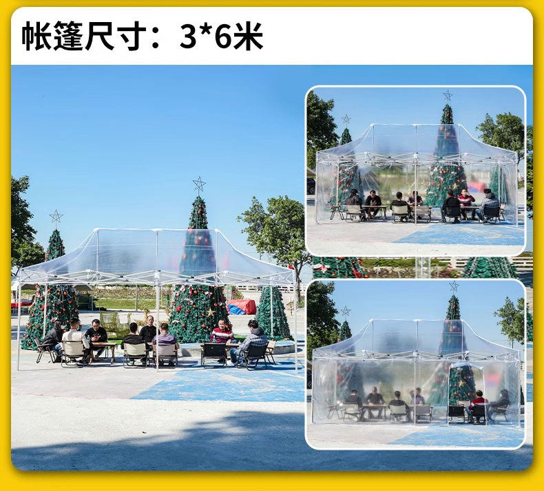 Sunroom Fully Transparent Enclosure Tent Outdoor Rainproof Windproof Balcony Awning Simple Insulation Flower Room Sunshade