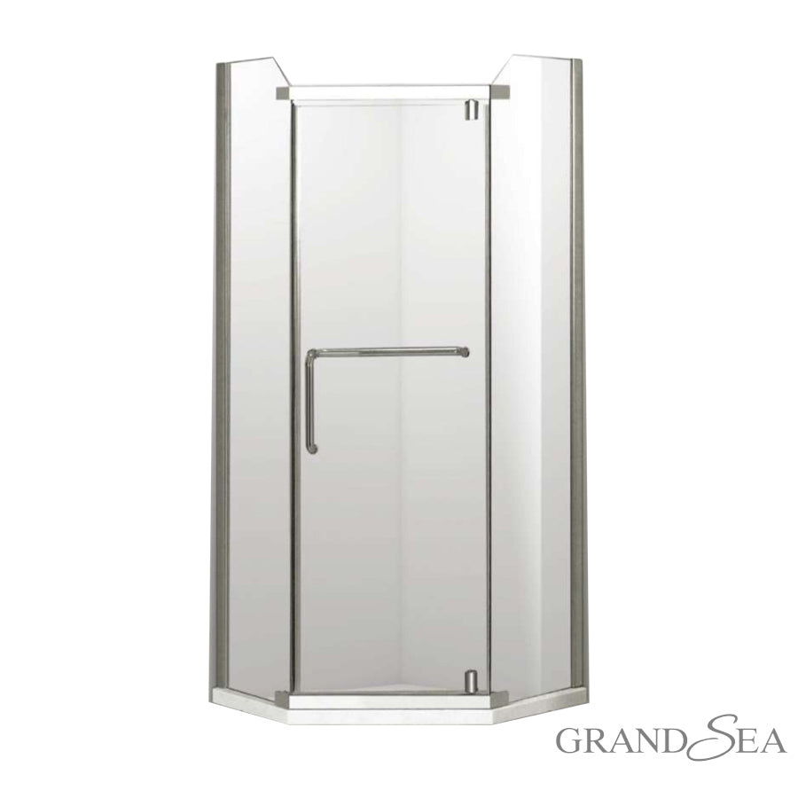 Hot Sale Entry Easy Sliding Shower Door 10cm Adjustment 6mm Tempered Glass Shower Room