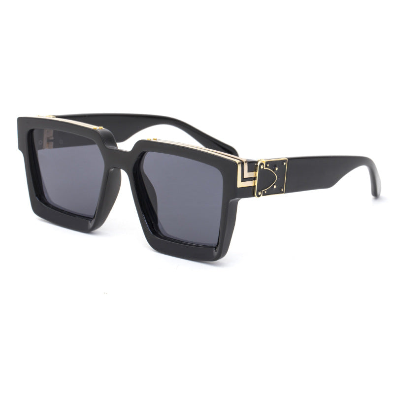 86229Large Frame Sunglasses for Women, European and American Internet Celebrity Style, 0k Fashionable Rich Men's Sunglasses sunglasses
