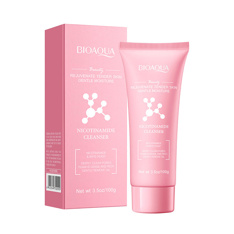 Niacinamide Skin Rejuvenating Facial Cleanser BIOAOUA Hydrating Deep Cleansing Facial Cleanser Cross-Border Foreign Trade Wholesale