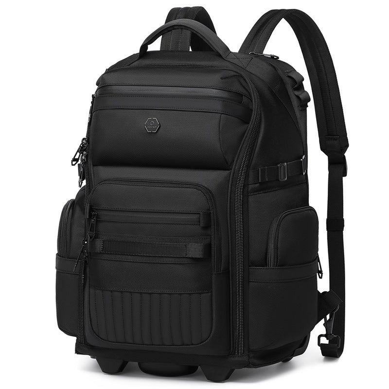 OZUKO Boarding Trolley Bag Men's Travel Backpack Multifunctional Large Capacity Short Distance Business Waterproof Backpack