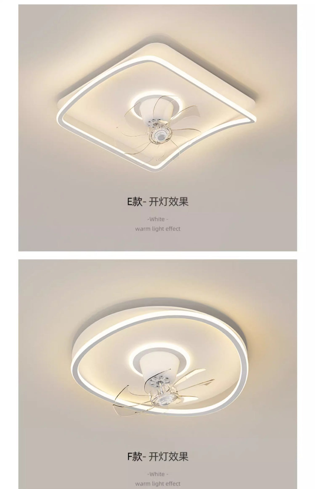 Shaking Head Fan Light Bedroom Ceiling New Ultra-Thin Cloud Light Children's Room Light360Eye Protection Smart Ceiling Fan Light