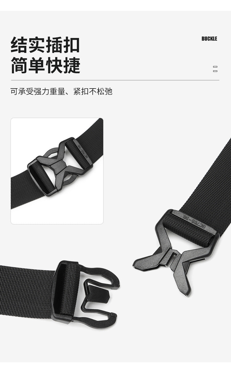 OZUKO Tactical Waist Bag Men's Crossbody Bag Multifunctional waterproof outdoor sports trendy brand portable bag