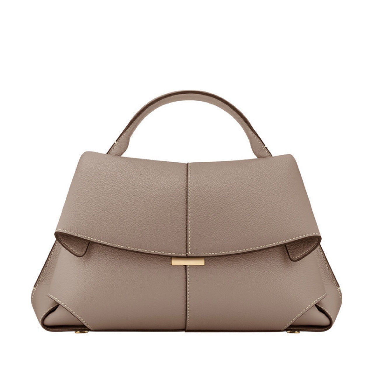European and American Retro Smile Bag French Bolingin Niche Genuine Leather Women's Bag High-end Wrinkle Handbag Crossbody Bag