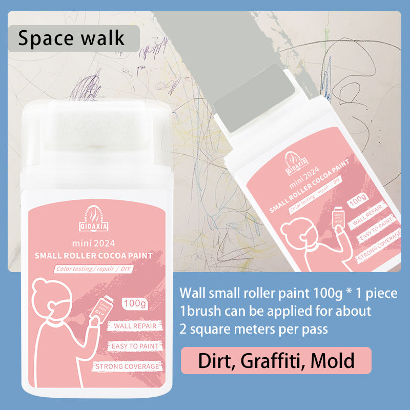 Qixia Colorful Mini Paint Cocoa Paint Latex Paint Wall Odorless Graffiti Paint Small Roller Paint