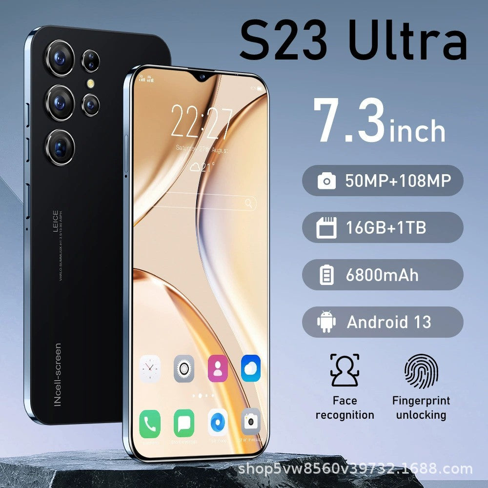 S23+Ultra Specially designed for mobile phones7.3Large Screen HD16+1T Large Memory Mobile Phone Source Factory
