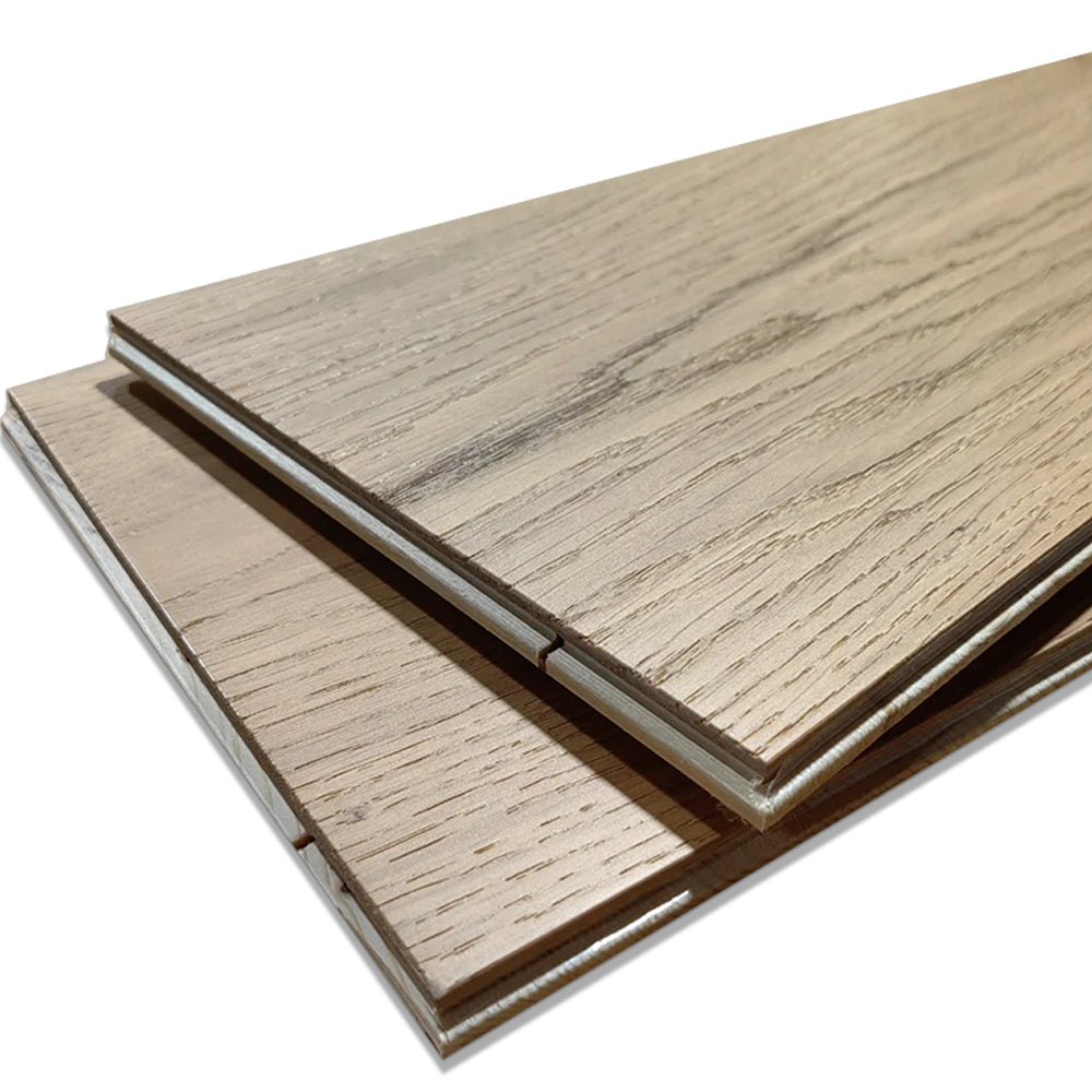 14mm Engineered Three-Layer Solid Oak Wood Flooring | Custom Natural Oak Surface Waterproof for Residential Commercial Outdoor