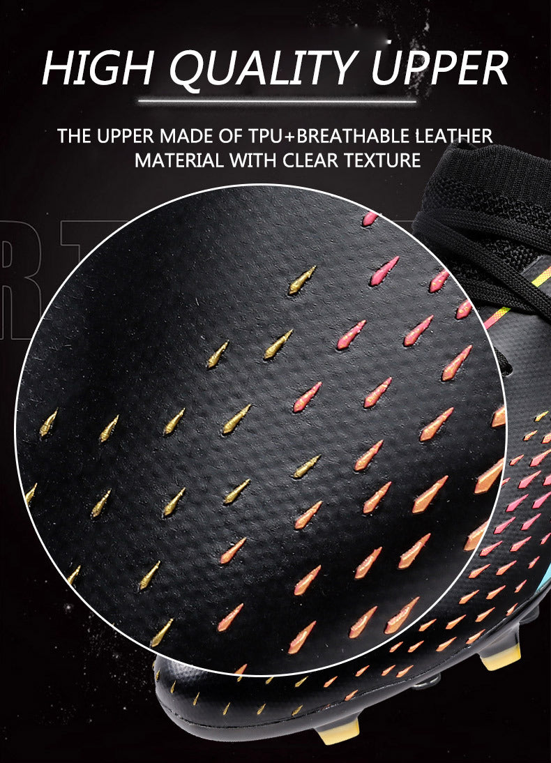 New Style Spike Soccer Shoes for Men, Students, Adults, Grass Training Long Spike Non-Slip Professional Competition Football Shoes