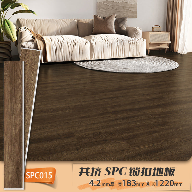 Anti-Slip Waterproof Fireproof Locking Eco-Friendly Flooring Commercial Project spc Stone Plastic Locking Type PVC Stone Crystal Flooring