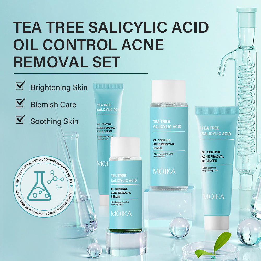 Specialized Full Salicylic Acid Acne Treatment Kit In Stock Wholesale Tea Tree Oil Control4Set