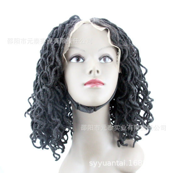 Black Full Lace Synthetic Dread lock Wig For African Women