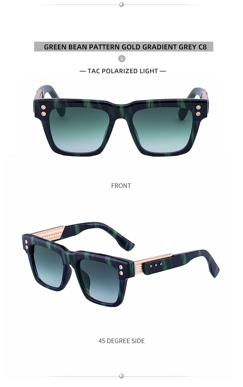 Men's Square Frame Polarized Sunglasses2025European and American retro high-end sun protection sunglasses for driving
